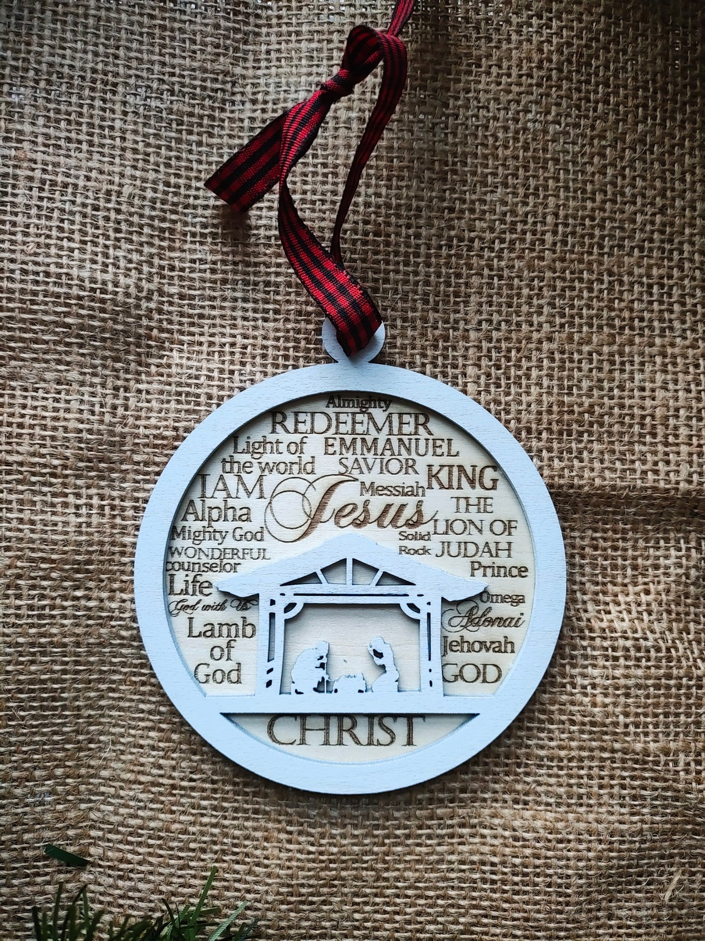 Names of God Nativity Ornament