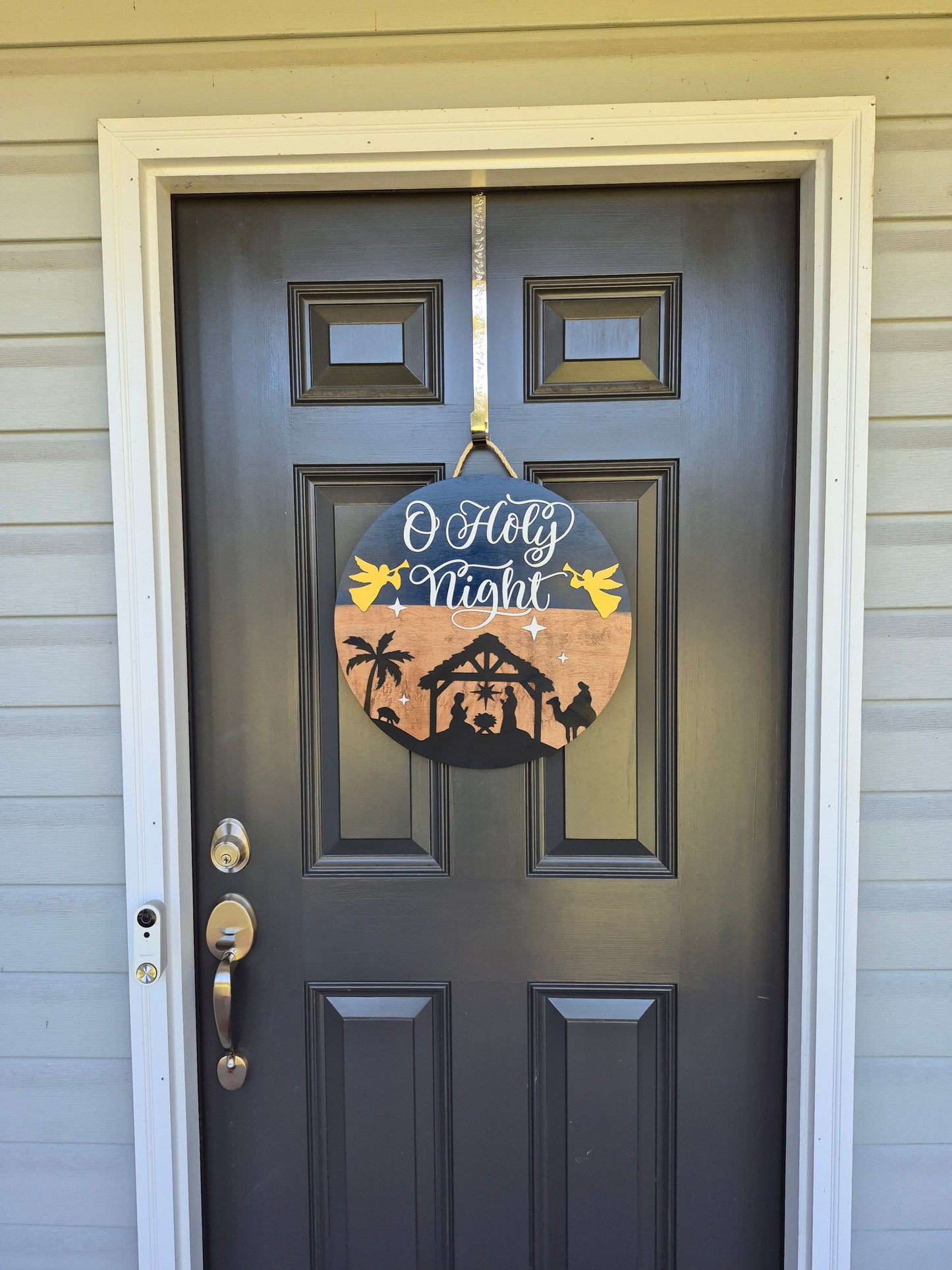Oh Holy Night door hanger