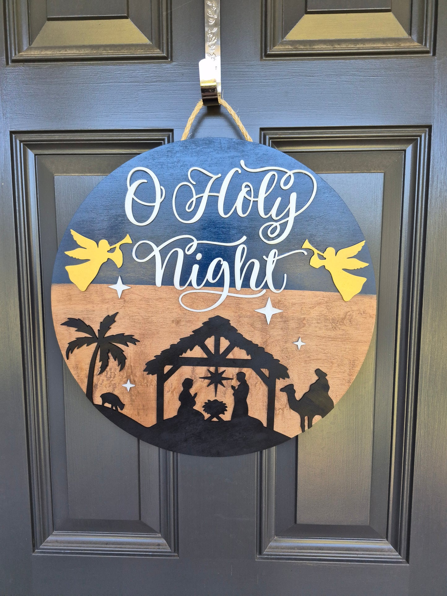 Oh Holy Night door hanger